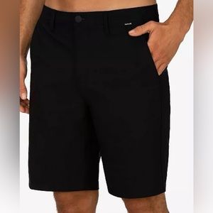 Hurley Men's Phantom Walk-Shorts Black size 31 pockets